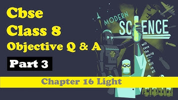 CBSE Class 8 Science objective MCQs question with answer Chapter 16 Light Part 3