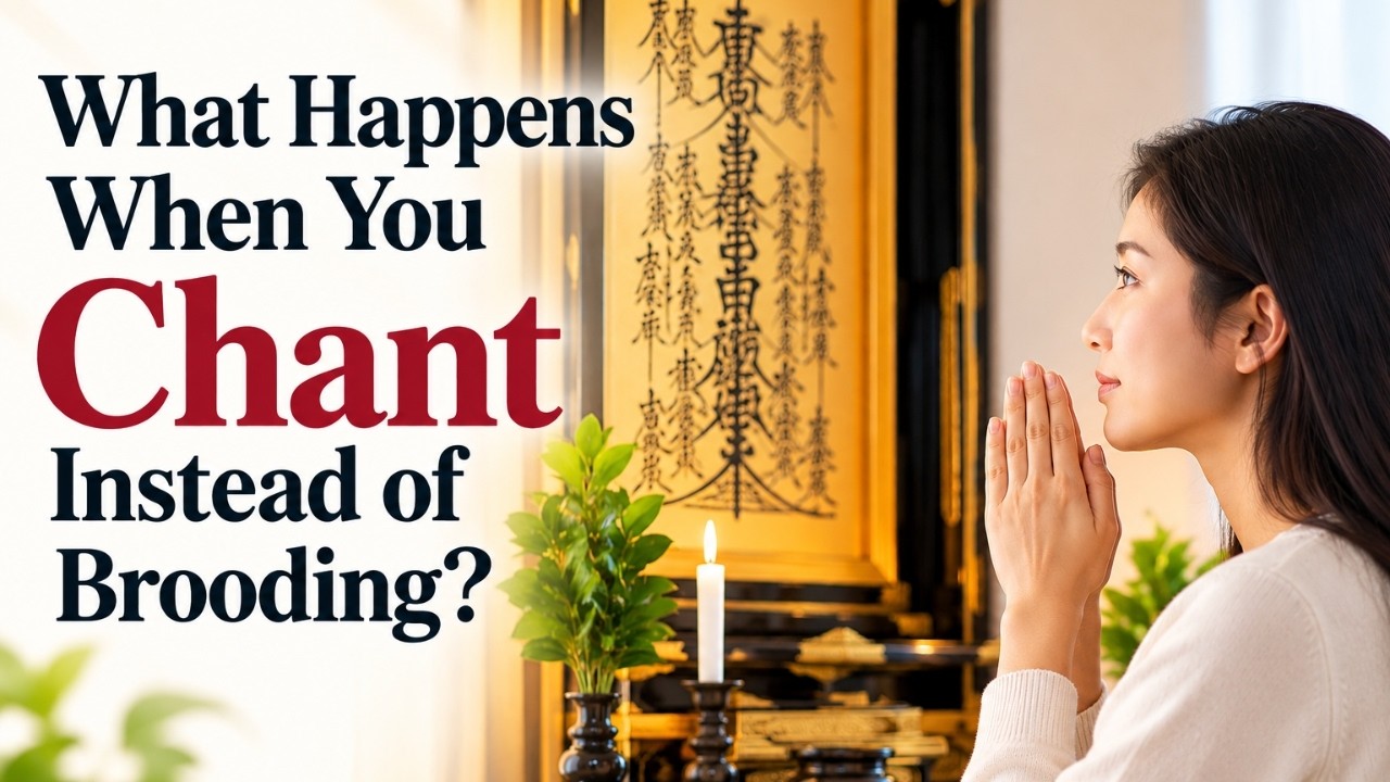 What Happens When You Chant Instead of Brooding? | Nichiren Buddhism