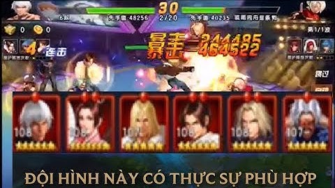 Quyền vương 98:Nóng.Thử nghiệm sức mạnh Terry 2003 khi chung team Igniz 4 hổ.Kết quả thực sự thú vị