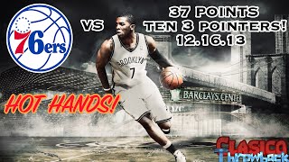(Dec 16, 2013) HOT HANDS! Nets' Joe Johnson Throws in 37 Points Vs Philadelphia 76ers