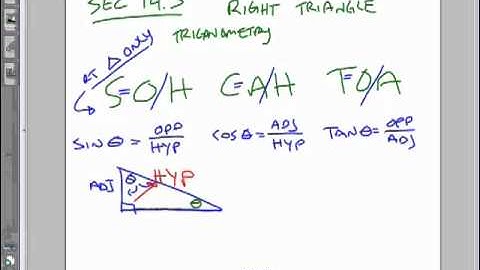 Advanced Algebra Lesson - Right Triangle Trigonometry - all 6 ratios