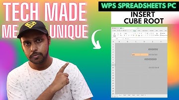 How to insert cube root in wps spreadsheet | insert cube root in wps spreadsheet pc