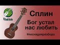 Сплин - Бог устал нас любить (видеоурок, разбор на укулеле)