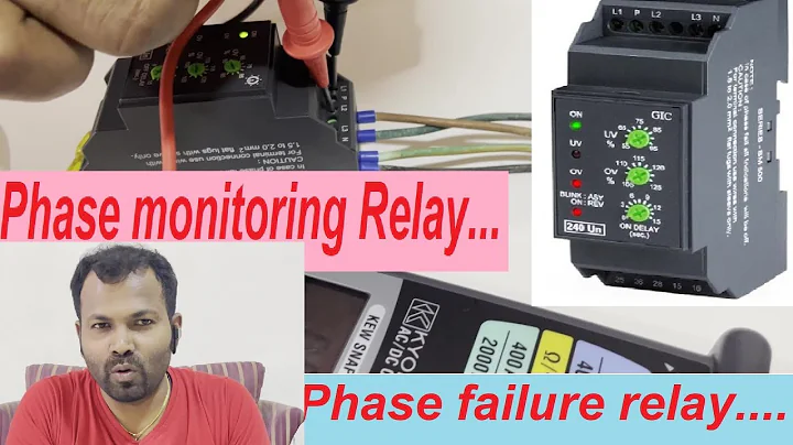 How does Voltage monitoring relay works / Phase Failure relay Explained with Wiring....PFR