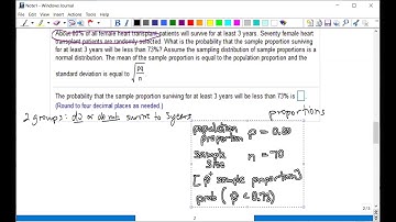 find the probability of a sample proportion using the normal distribution [example]