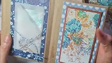 PART 2 adding to the KRAFT ENVELOPE ALBUM | using STAMPED WHOLE SHEET | #artfulstampin