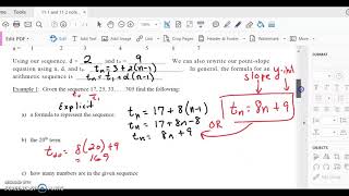 11-1 to 11-2 Arithmetic & Geometric Sequences
