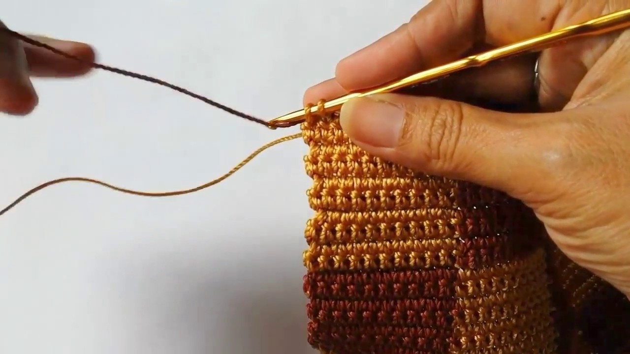 Crochet TAPESTRY with 2 yarns YouTube