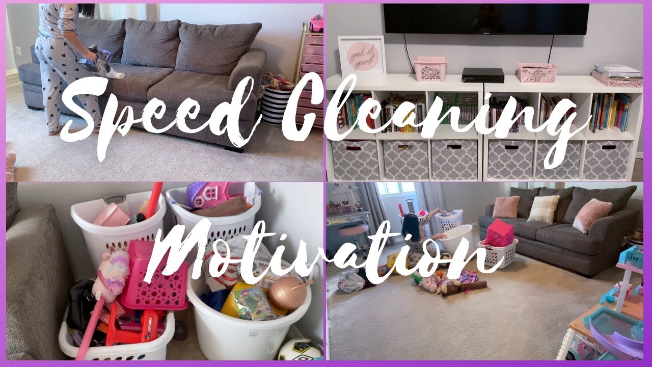 CLEAN WITH ME 2021 / SPEED CLEANING MOTIVATION / PLAYROOM CLEAN AND ...