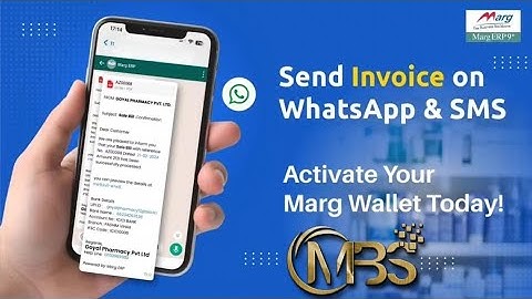 Send Invoice 🧾 on WhatsApp & SMS with Marg Wallet