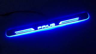 ZVW50系/30系/20系 プリウス 全グレード 流れるロゴ LED スカッフプレート