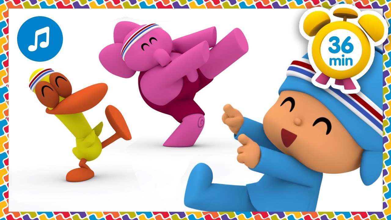 pics Cabeza Hombros Rodillas Pies Dibujo canciones infantiles de pocoyo cabeza hombros rodillas y pies 36min dibujos animados