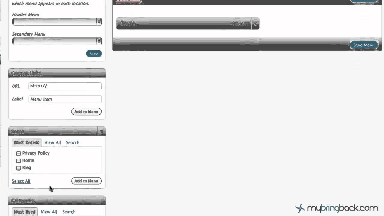 Learn Wordpress 11- Easy Custom Menu Ordering