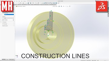 How to use CONSTRUCTION LINES in SOLIDWORKS 2025