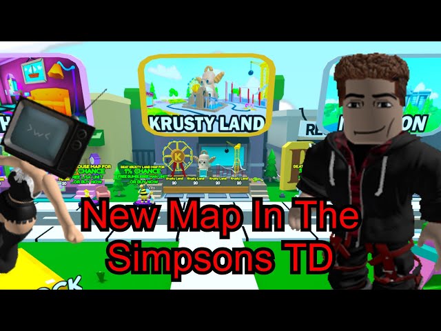 Krustyland Map Panoramica Krustyland