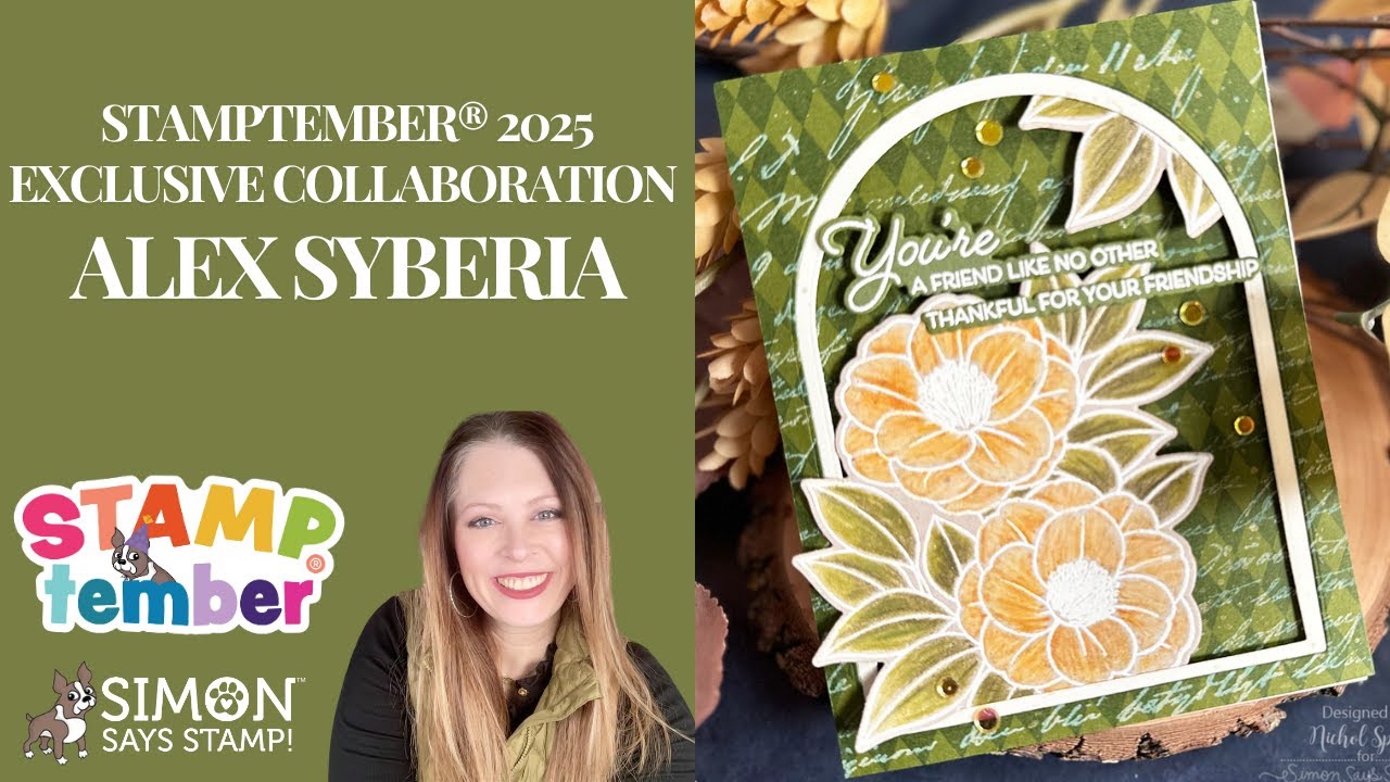 Beautiful Florals with Distress Pencils! Alex Syberia STAMPtember® 2025 Exclusive Collaboration!