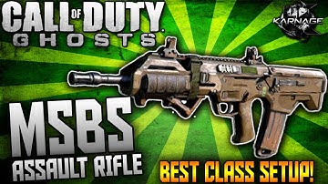 Call of Duty: Ghosts - "BEST ASSAULT RIFLE CLASS SETUP" MSBS (COD Ghosts Best Assault Rifle)