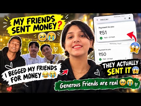 Recieve big amount of money 🤑💰 prank asking money with friends 🤭❣️