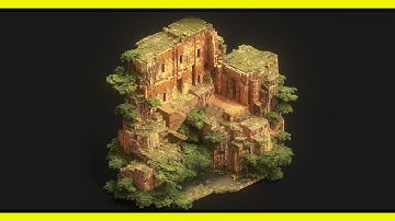 SECRET HIDING PALACE | Voxel Art Timelapse