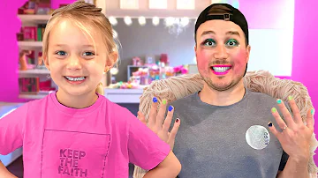 Ivy Gives Dad a Salon Makeover!!