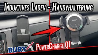 VW Passat B6/B7 | Umrüstung Induktives Laden | Handyhalter BURY PowerCharge Qi | BURY S8/S9 Adapter