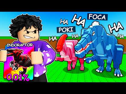 I FAKED BEING A NOOB and then EQUIPPED THE 1% DINOSAUR IN ROBLOX