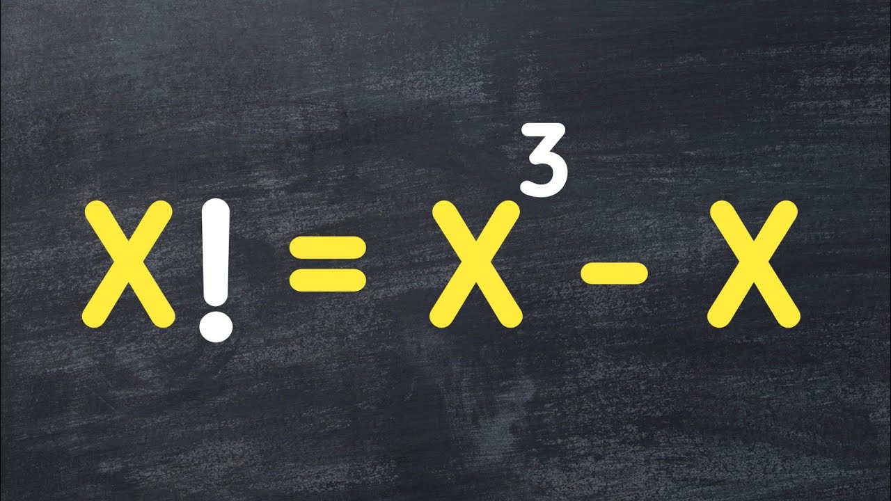 X! = X³ - X || How to Find Factorial || Math Olympiad || - YouTube