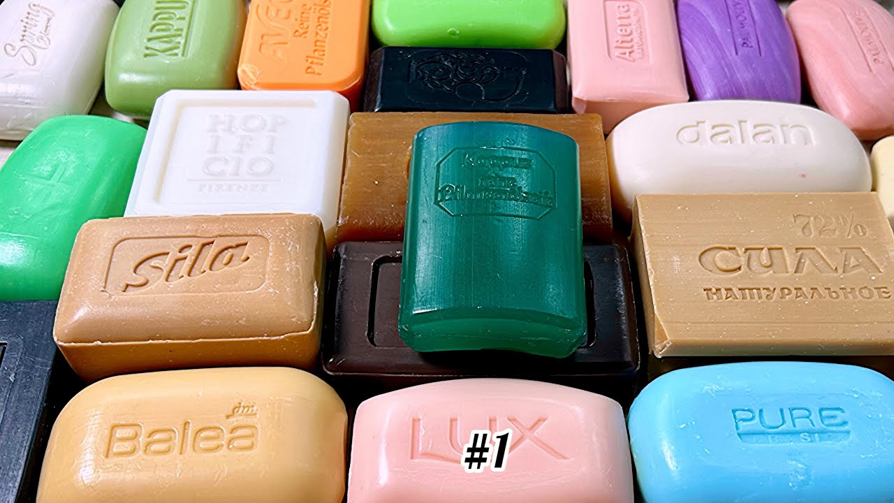 ASMR soap cutting 💚 Резка мыла АСМР