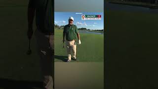 Johnson Wagner plays the Par-3 15th at the Blue Monster #shorts #golf #pgatour