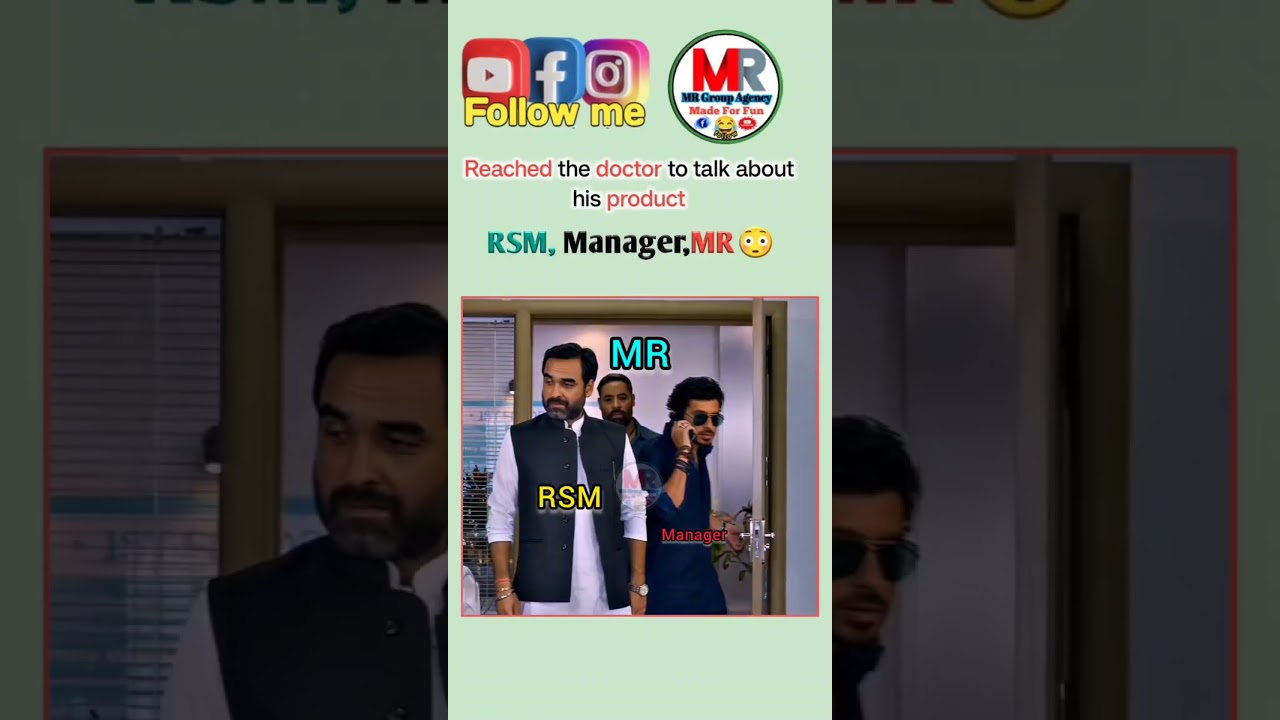 Medical Representative means | MR | Reached the Doctor to talk 