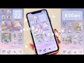 Customize your iphone  ios 15 pastel purple theme   how to have an aesthetic phone