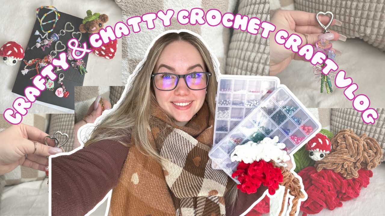 Spend the Day with Me & Craft | Crochet Vlog | Beading | Gift Making