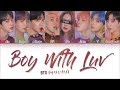BTS (Feat. Halsey) 「Boy With Luv」[8 Members ver.] (KARAOKE ver.) (Color Coded Lyrics Han|Rom|Eng)