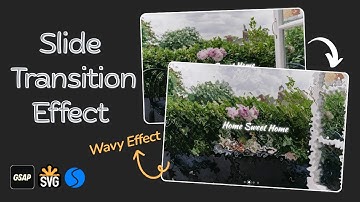 Slider Animation with Swiper, GSAP and SVG Filter | Wavy Slide Transition Effect #gsap