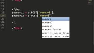 SUMA EN HTML Y PHP
