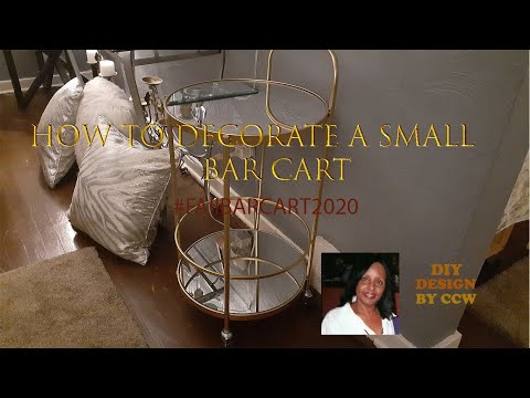 Video: The Fall Bar Cart Collab 2020 | How to Decorate s Small Bar Cart