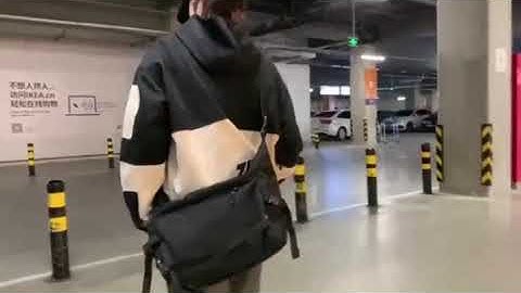 Túi đeo chéo vải canvas phong cách Hàn Quốc size lớn đi học đi chơi siêu hot