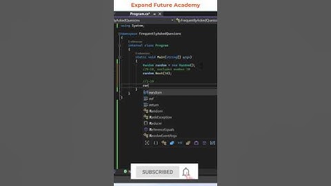C# Programmers  FAQ - 003 - Expand Future Academy #programming #developer #CSharp #Dotnet #shorts