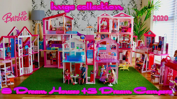 Barbie Dream House and Dream Camper Huge Collectio...
