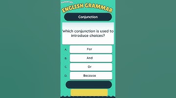 Conjunction Challenge: Which Word Connects the Sentence? 🤔 | Quick English Grammar Quiz! #grammar