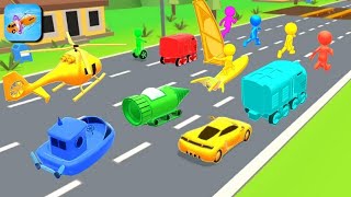 TRANSPORTING PIXAR CARS & FRUITS WITH COLORED & JOHN DEERE vs CLAAS vs TRACTORS - BeamNG.drive