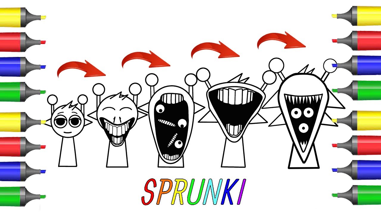 Incredibox Sprunki New Coloring Pages/How to Color NEW Big EVOLUTION OF MR. SIMON SPRUNKI /NCS MUSIC