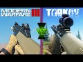 Call of Duty Modern Warfare III vs Escape from Tarkov | Weapons Comparison