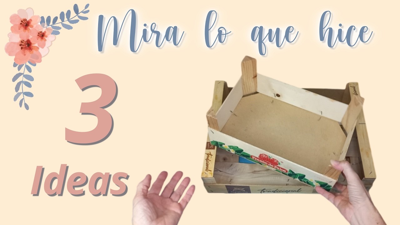 ¡Convierte cajas de fruta en decoraciones increíbles para tu cocina!