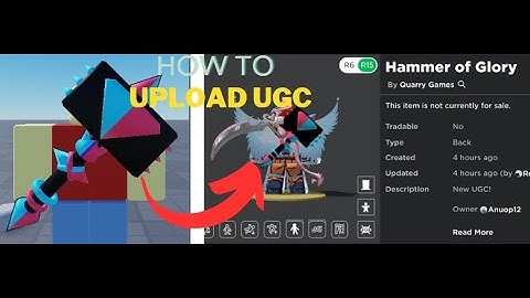 Roblox UGC Tutorial: How to Upload Your Own UGC Items and Earn Million of Robux (Easy Tutorial)