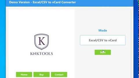 Excel to vCard converter Tool to Convert CSV to VCF File Format