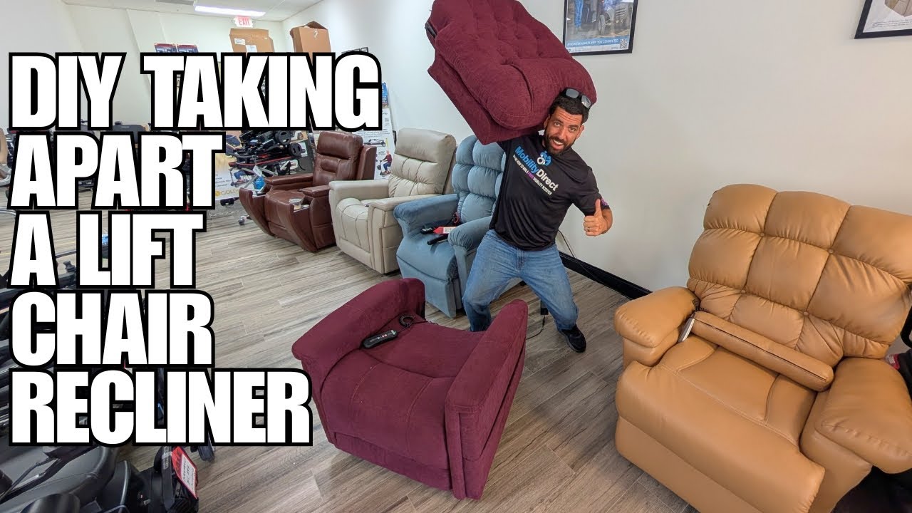 How to Remove the Backrest on a Lift Chair Recliner for Moving Day ...