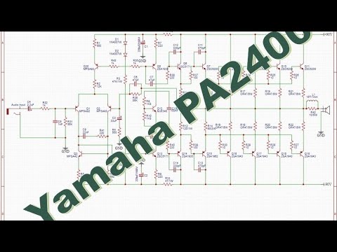 Created Yamaha PA2400 Schematic Diagram through EasyEDA PCB Design