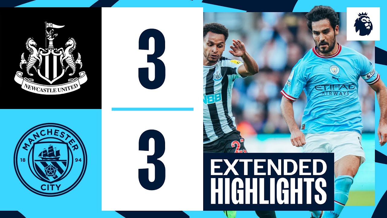 EXTENDED HIGHLIGHTS | Newcastle United 3-3 | Gundogan, Haaland & Bernardo goals! | Premier Leagu