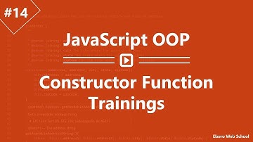 Learn JavaScript OOP in Arabic #14 - Constructor Function Training